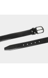 Black Tie                         Men's Black Polyurethane Casual Belt