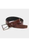 Black Tie                         Men's Brown Polyurethane Formal Belt
