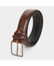 Black Tie                         Men's Brown Polyurethane Formal Belt