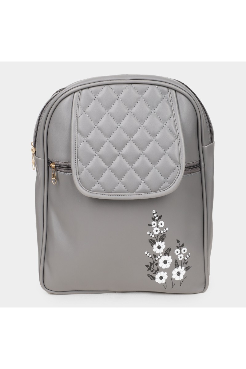 Brink                         Women's Grey Polyurethane Backpack