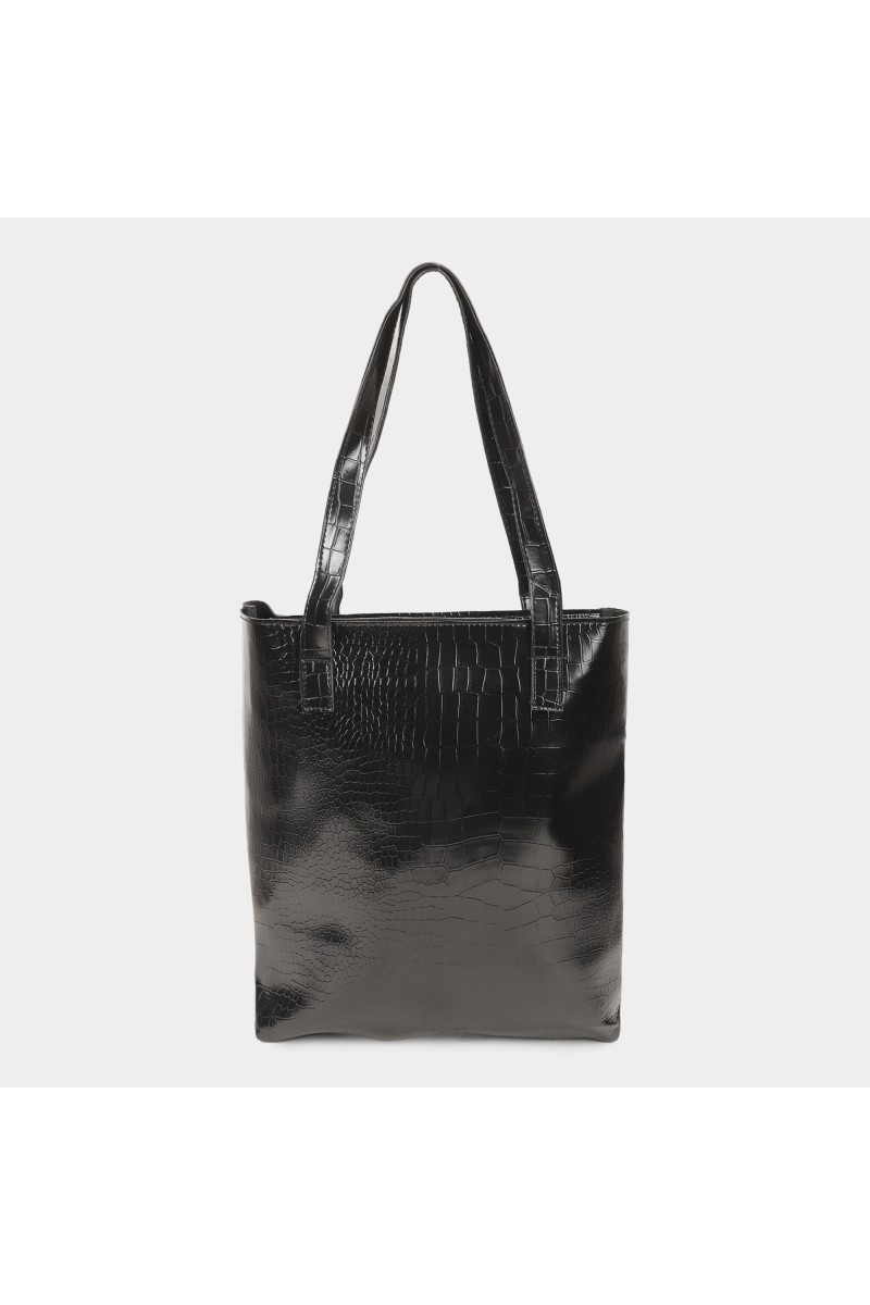 Brink                         Women's Black Polyurethane Tote Bag