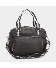 Lucky Charm                         Women's Black Fabric Hand Bag