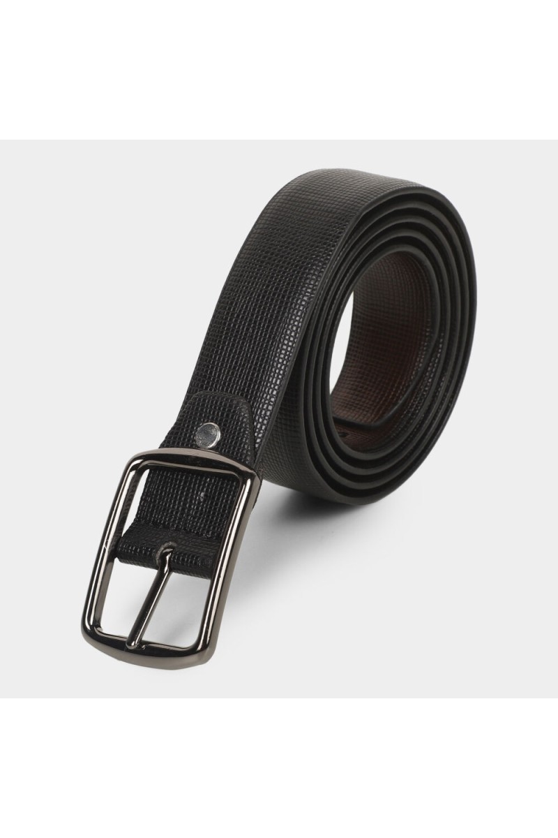 Black Tie                         Men's Brown Polyurethane Belt