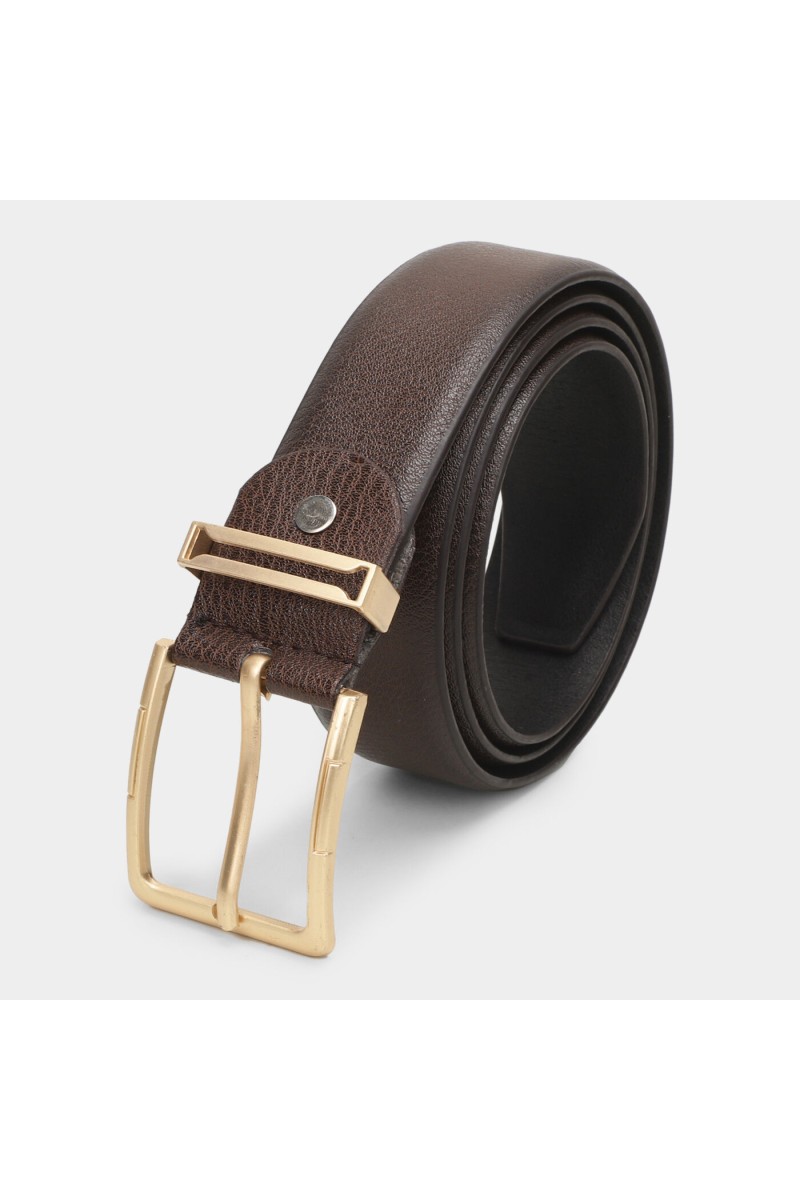 Black Tie                         Men's Black Polyurethane Belt