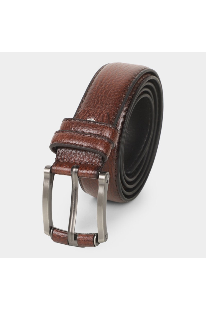 Black Tie                         Men's Black Polyurethane Belt