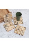 Adorable Premium Quality Wooden Coasters - Pack of 4