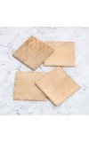 Brown Pattern Premium Wooden Coaster - Pack of 4