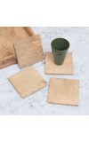 Brown Pattern Premium Wooden Coaster - Pack of 4