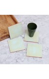 Premium Square Shaped Wooden Coasters - Pack of 4