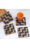 Handmade Decorative Wooden Coasters Pack of 4