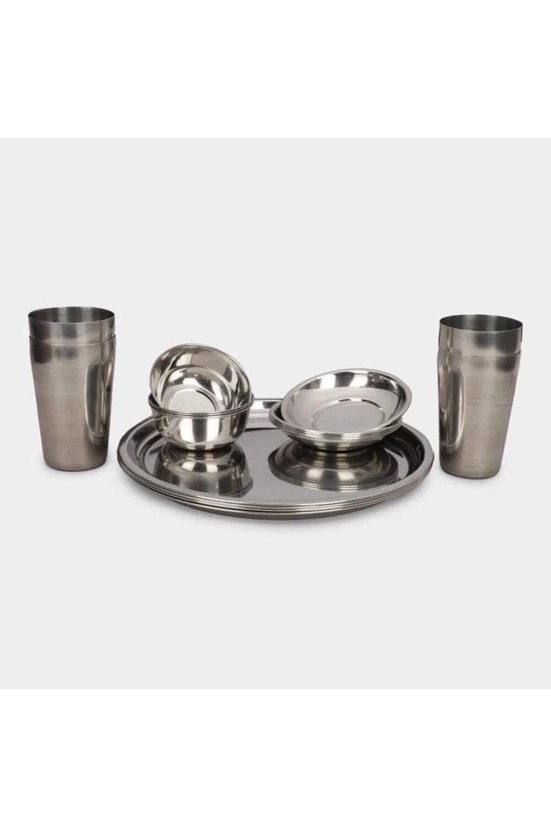 Steel Dinner Set of 16