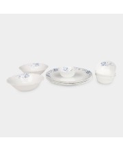 Home Finery                          White Opalware Dinner Set of 10
