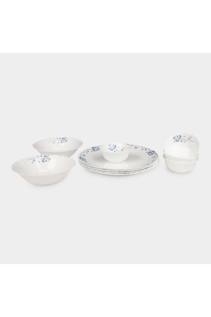 Home Finery                          White Opalware Dinner Set of 10