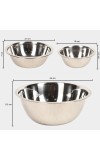 Stainless Steel Serving Bowl Set of 3 Stainless Steel Serving Bowl Set of 3